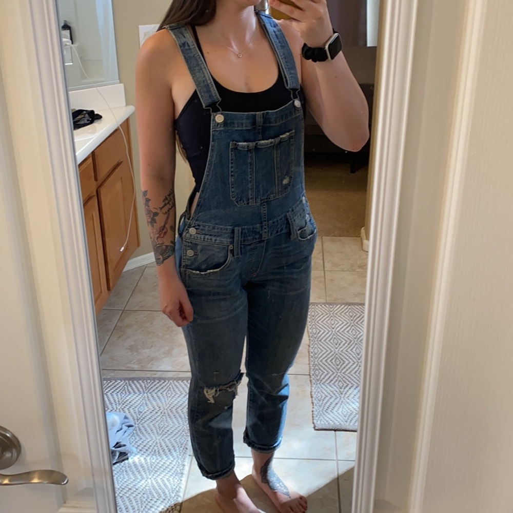 Lucky Brand Boyfriend Overalls